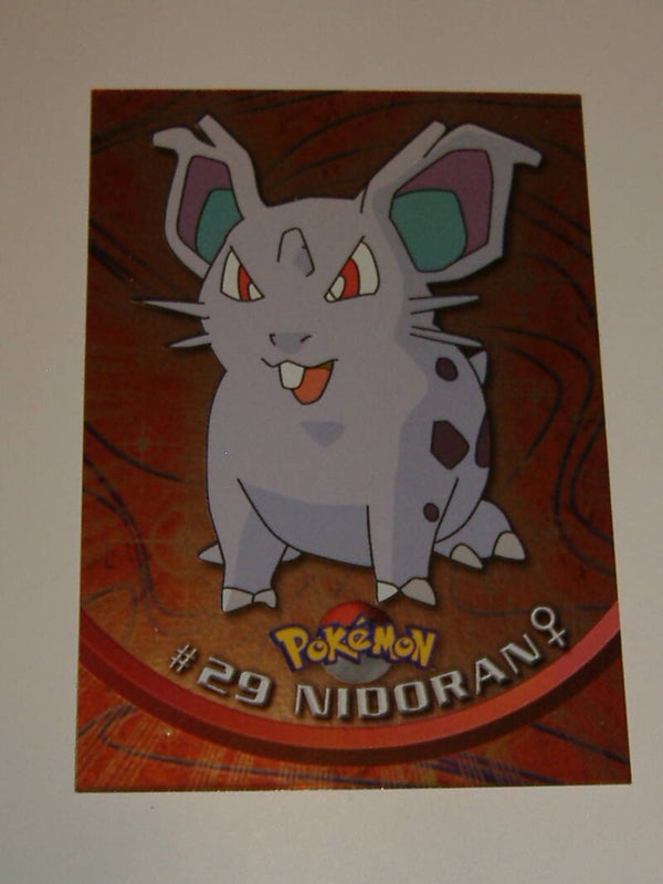 Topps Nidoran (Female) Blue Label Foil Pokemon Card