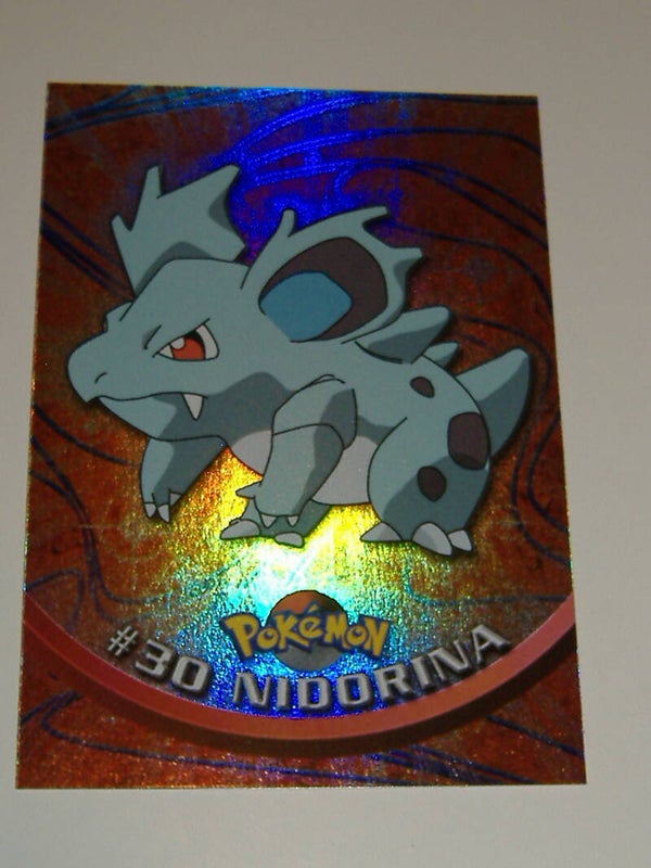 Topps Nidorina Blue Label Foil Pokemon Card