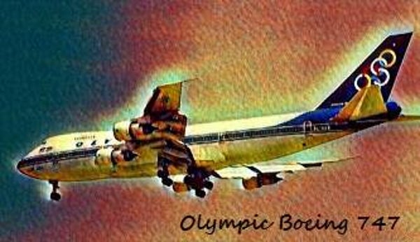 OLYMPIC 747-1 ART MAGNET