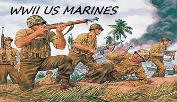 WWII US Marines Magnet