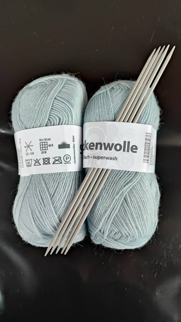Anfängerset zum Sockenstricken