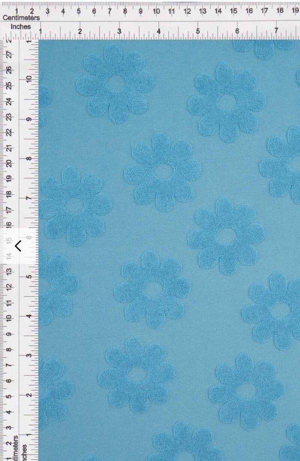 Aqua Blue Jacquard Knit