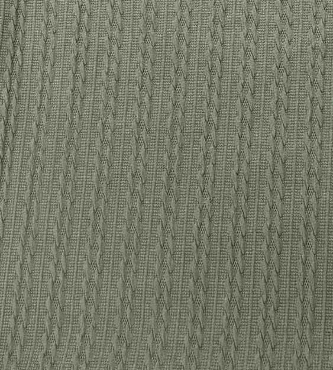 Olive Vintage Braid Knit