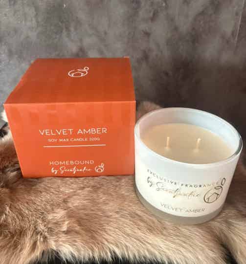 Geurkaars velvet amber