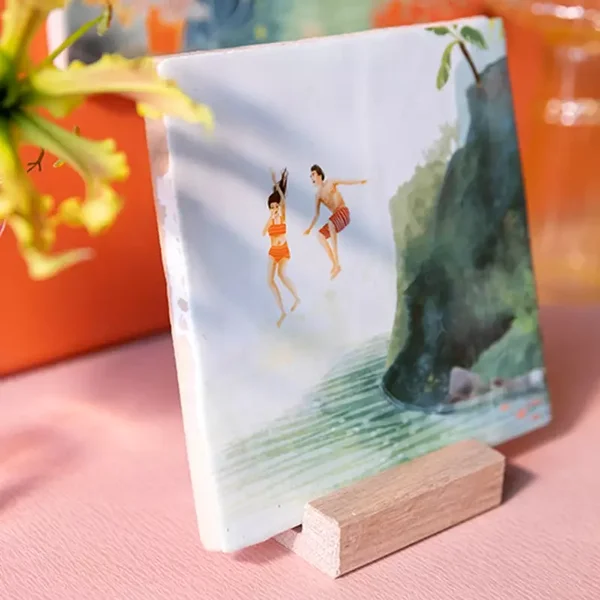 StoryTiles Durf te springen