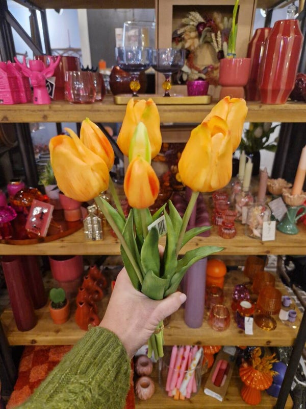 Bosje real touch tulpen peach