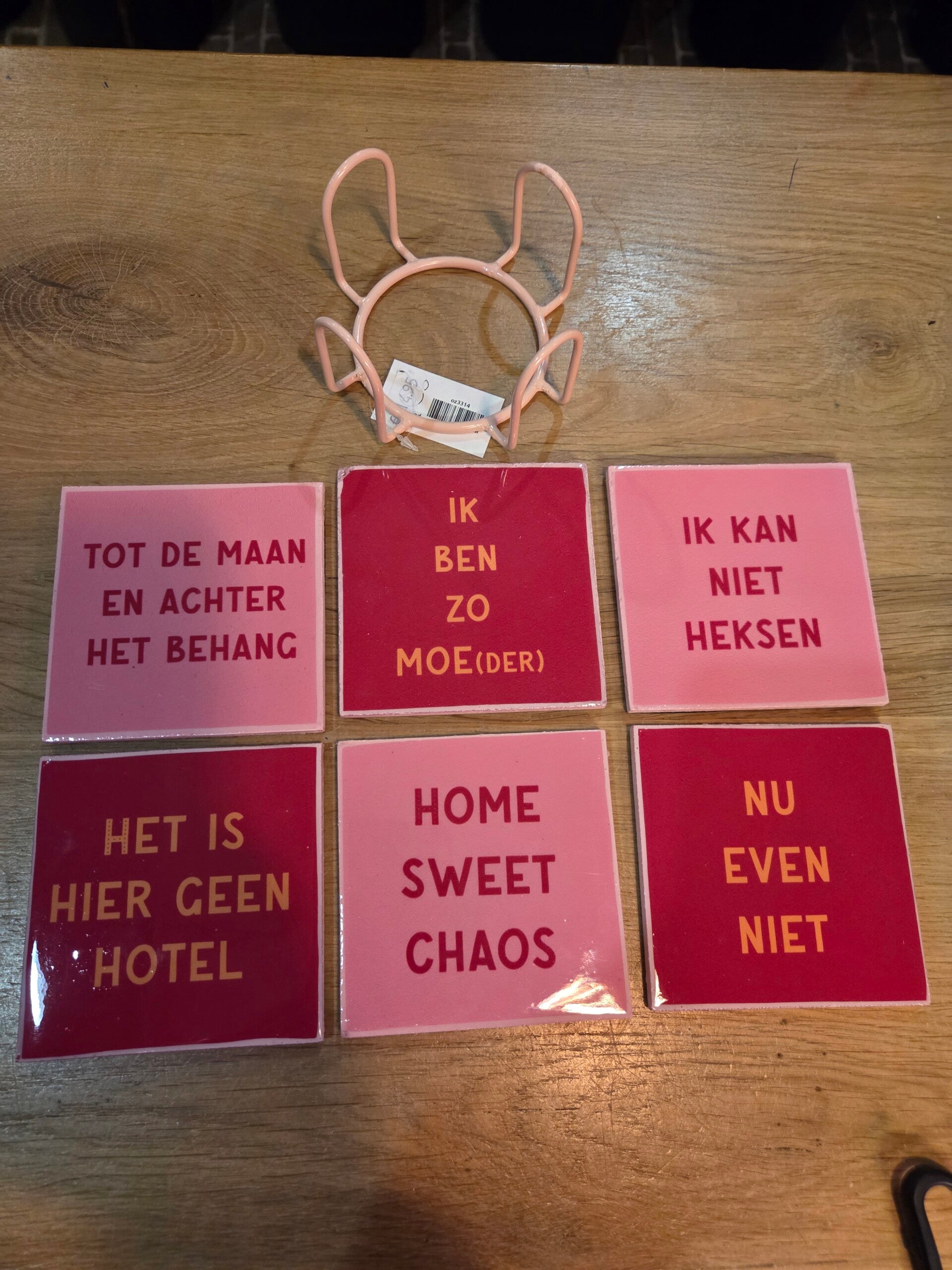 Set van 6 onderzetters