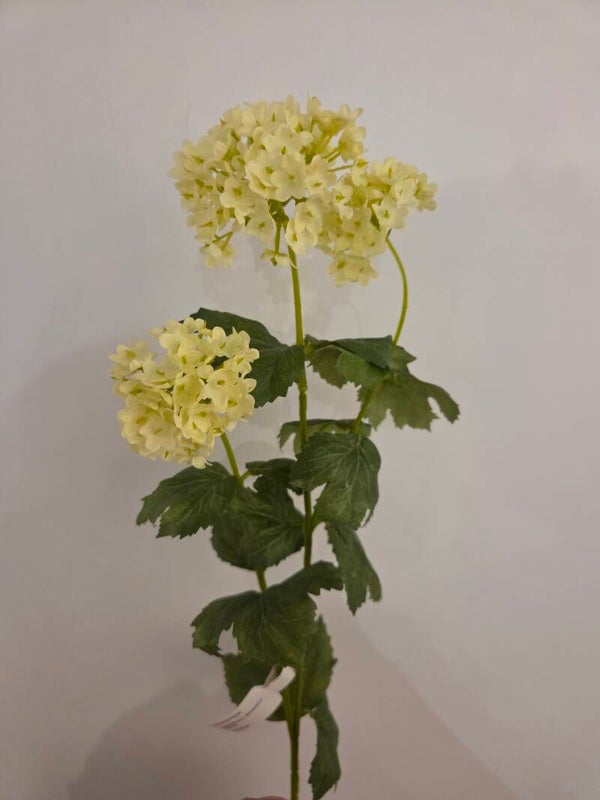 Zijdenbloem sneeuwbal groen