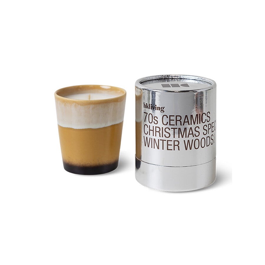 HKliving 70s ceramics Christmas special candle winterwoods