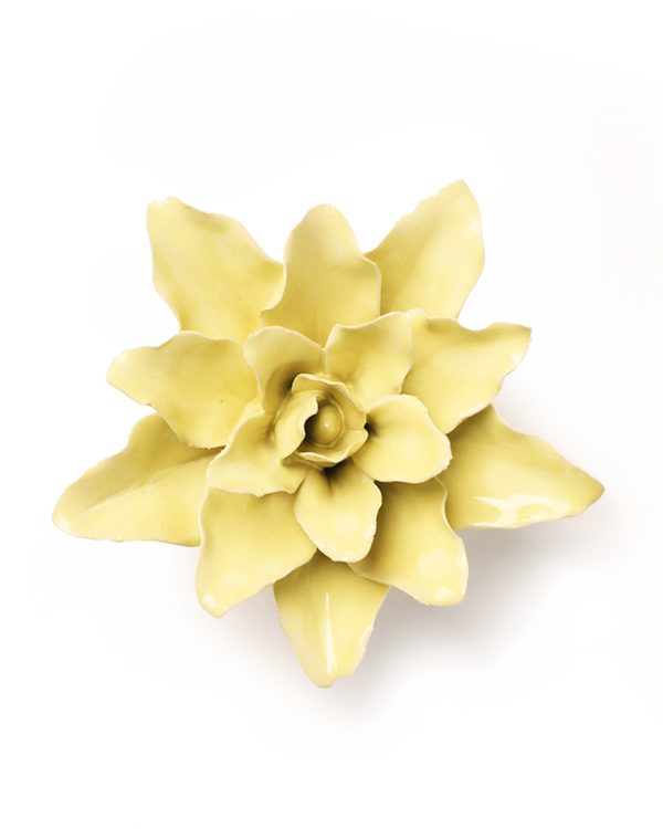 Bloem keramiek yellow tiger lily