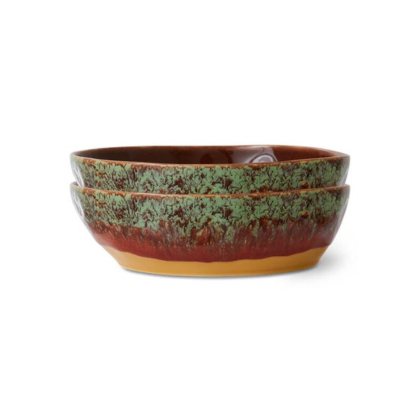 HKliving 70s ceramics pasta bowls cove
