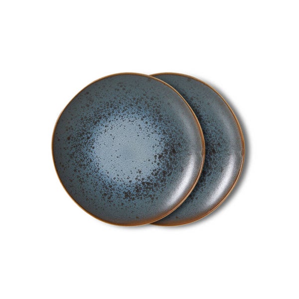 HKliving 70s ceramics plates Mineral