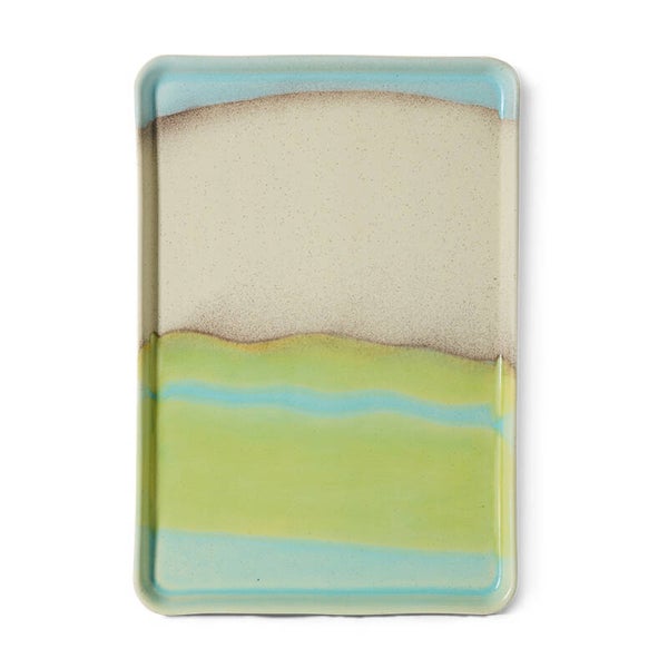 HKliving 70s ceramics large tray glint