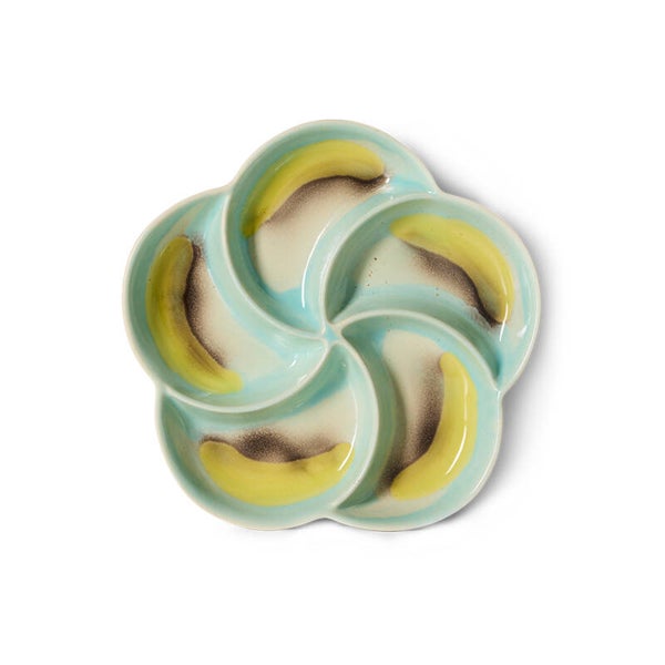 HKliving 70s ceramics snacktray glint