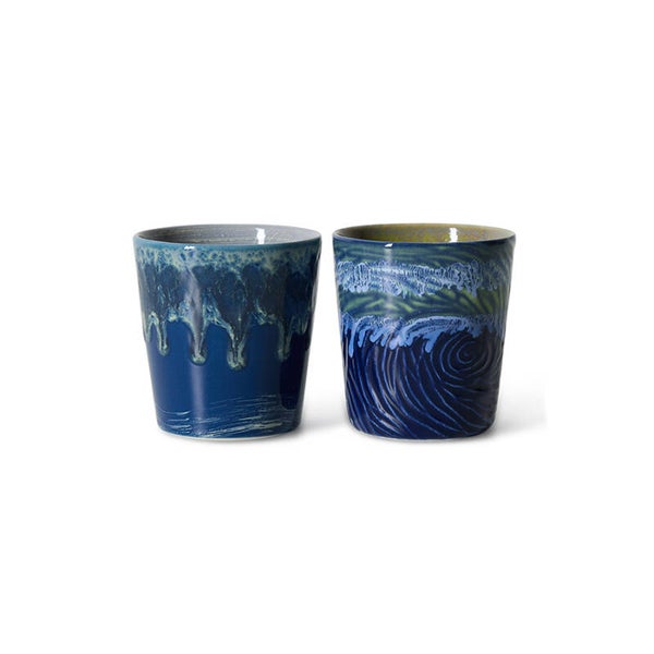 HKliving 70s ceramics Van Gogh coffee mugs starry nights