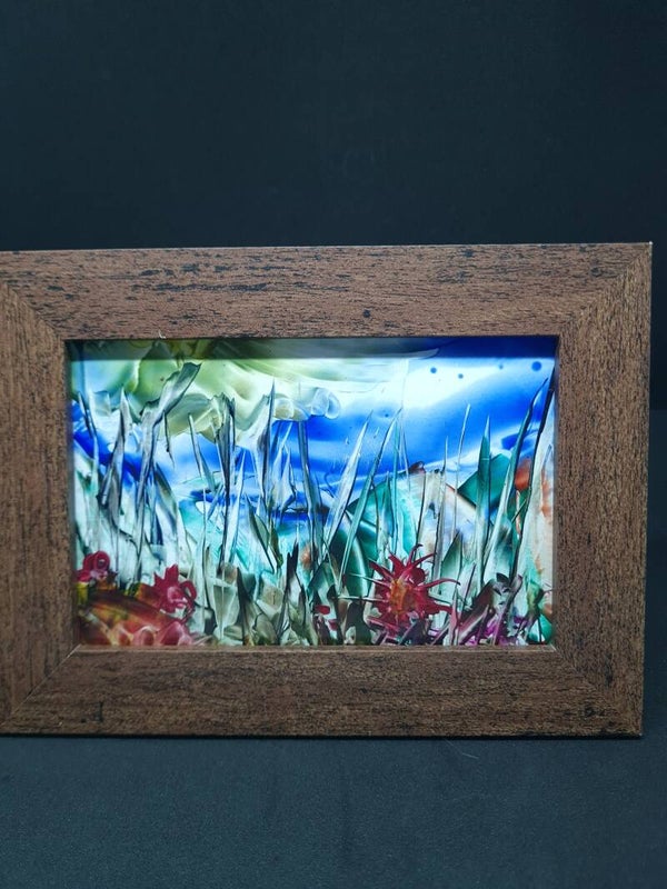 Encaustic Wax art - mysterious world