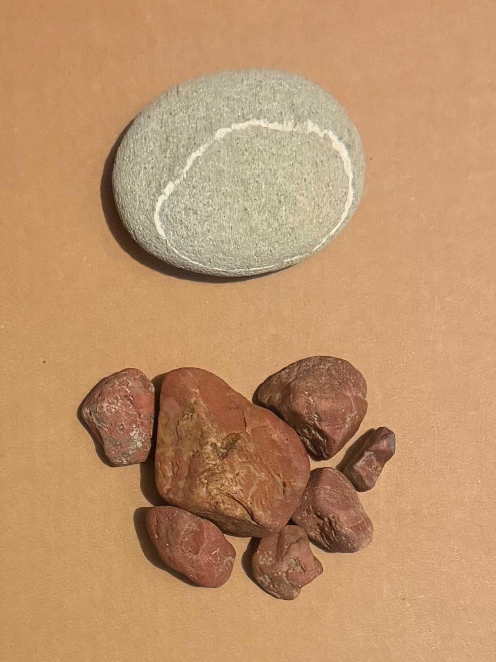 Quartz complete circle vein rock and raw jasper bundle