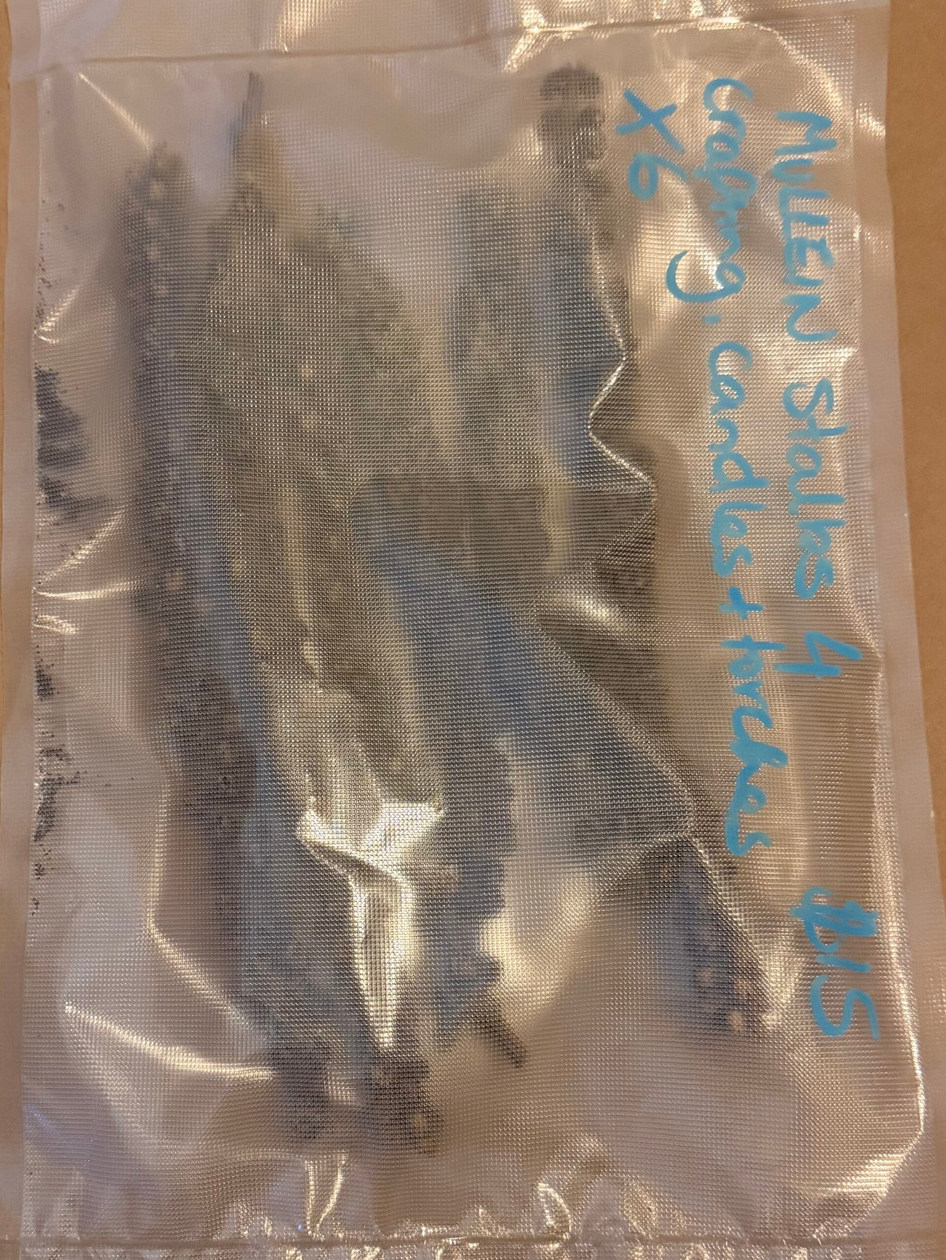 6x mullein stalks all natural wildcrafted craft torches candles