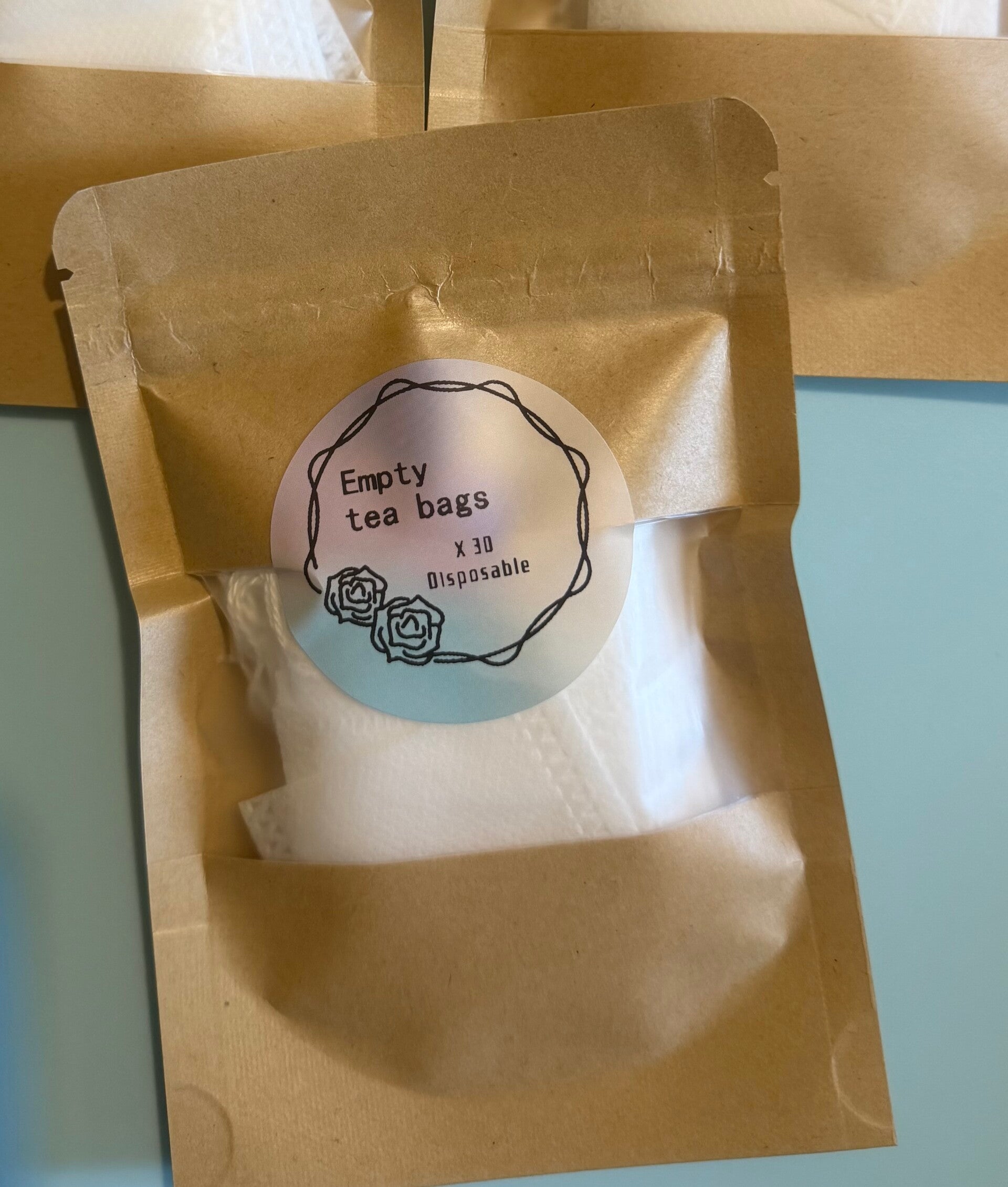 Empty tea bags disposable x30 fill them yourself !