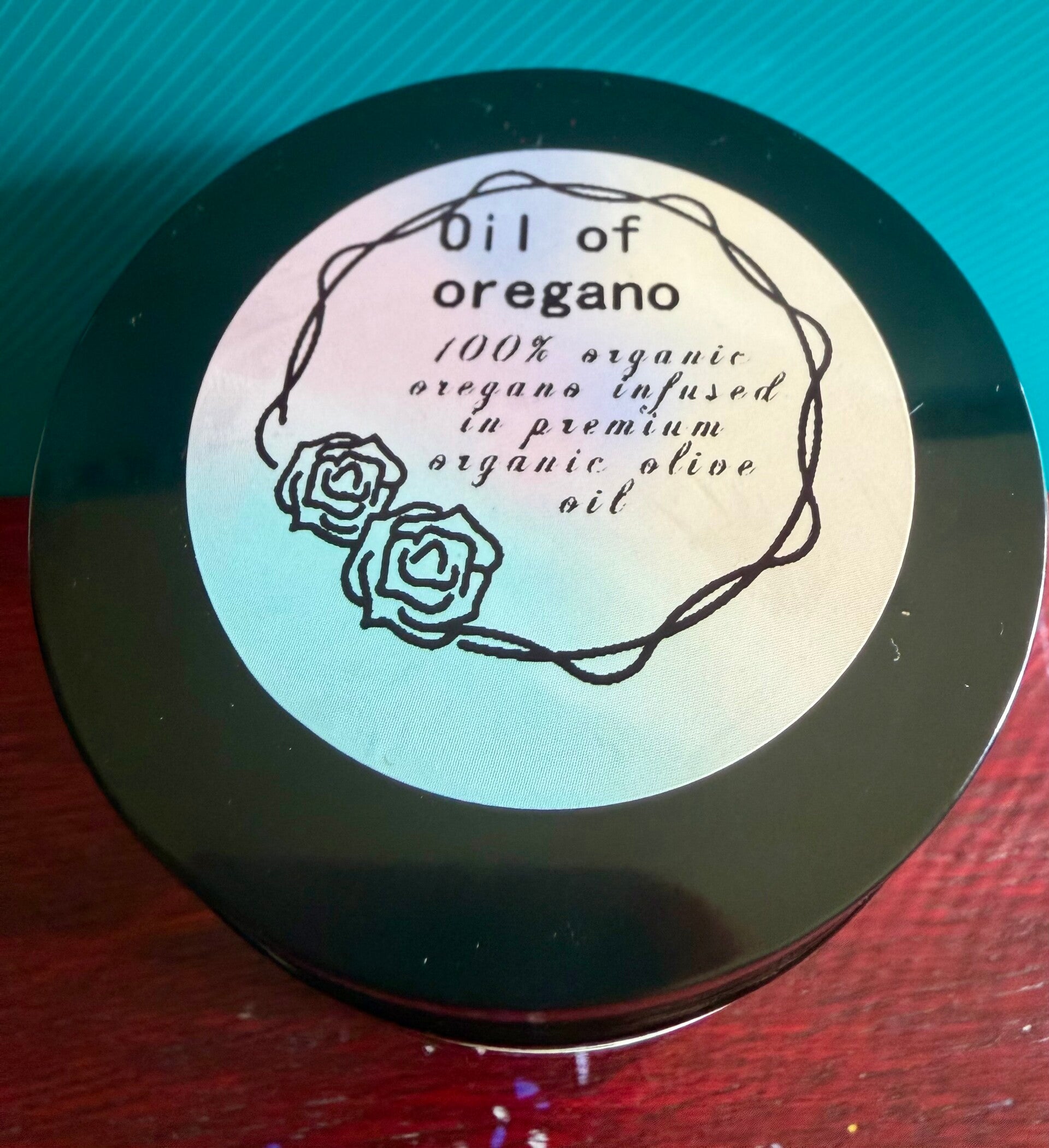 Organic oil of oregano cold infused anti bacterial medicinal healing