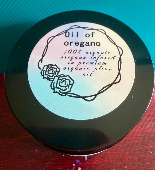 Organic oil of oregano cold infused anti bacterial medicinal healing