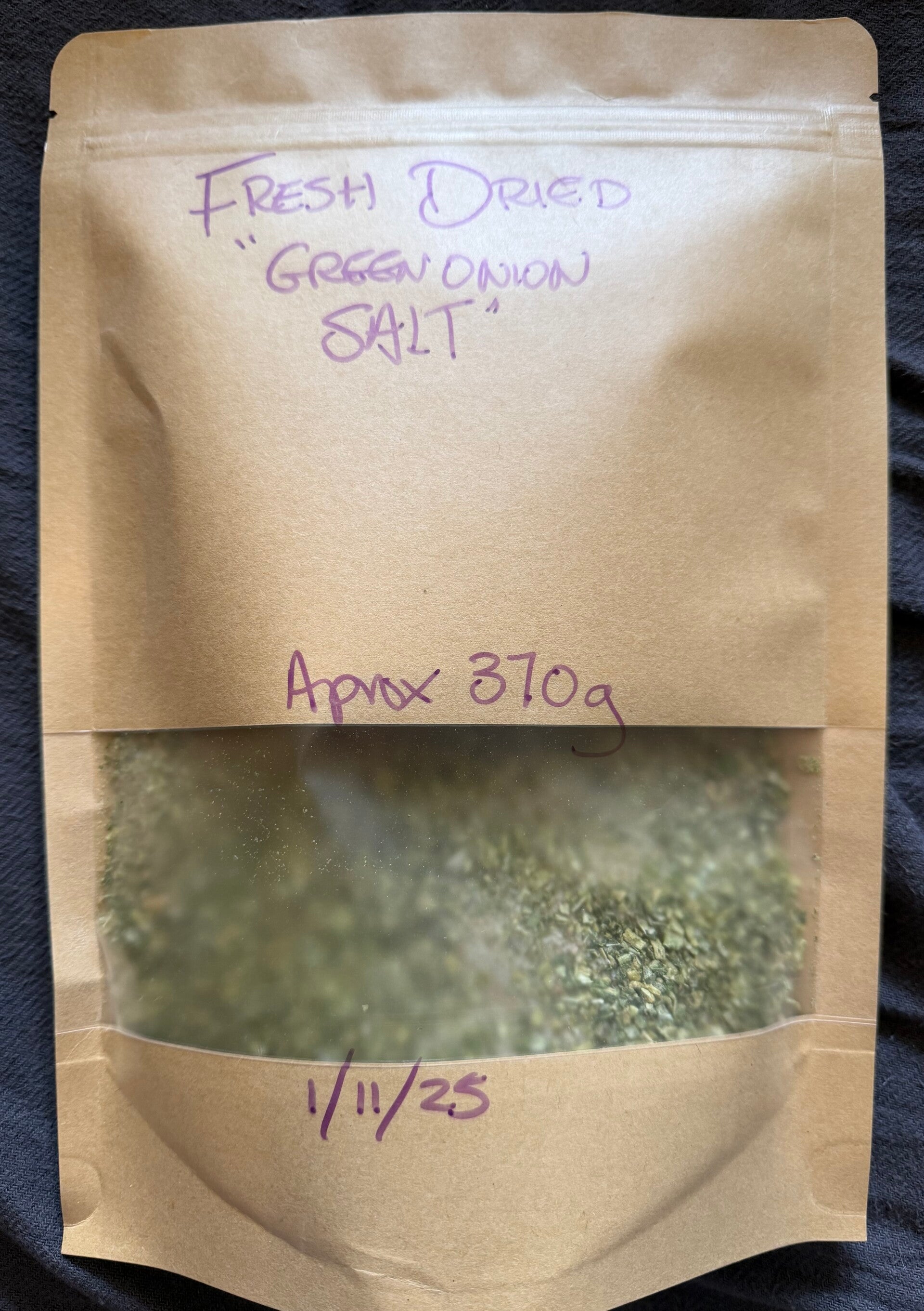 Organic Green onion salt bulk lot 370g