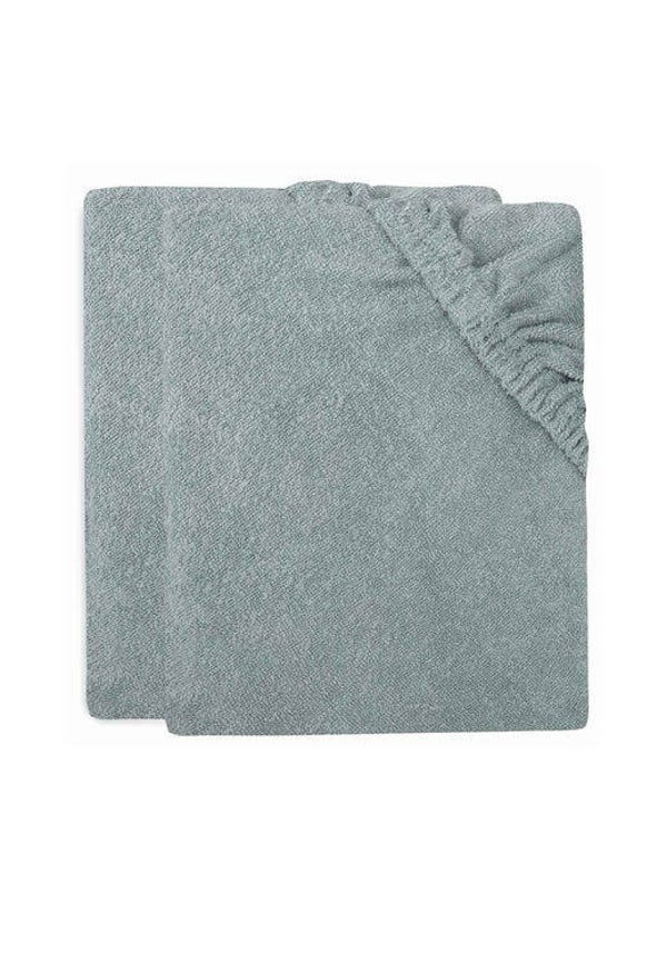 Jollein - Aankleedkussenhoes Badstof 50x70cm - Sea Green - 2 Stuks