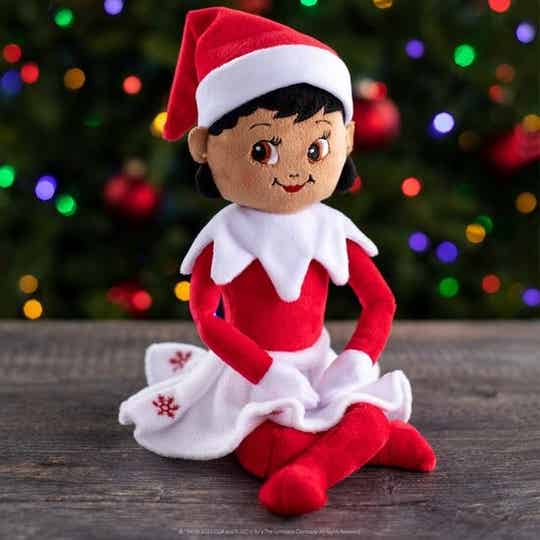 The Elf on a shelf - Huggable 80cm - Meisje met bruine ogen