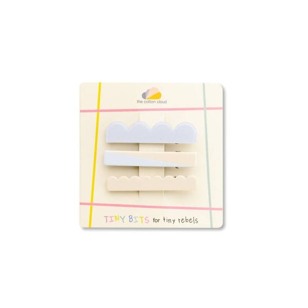 The Cotton cloud - Set van 3 haarclips Katoen