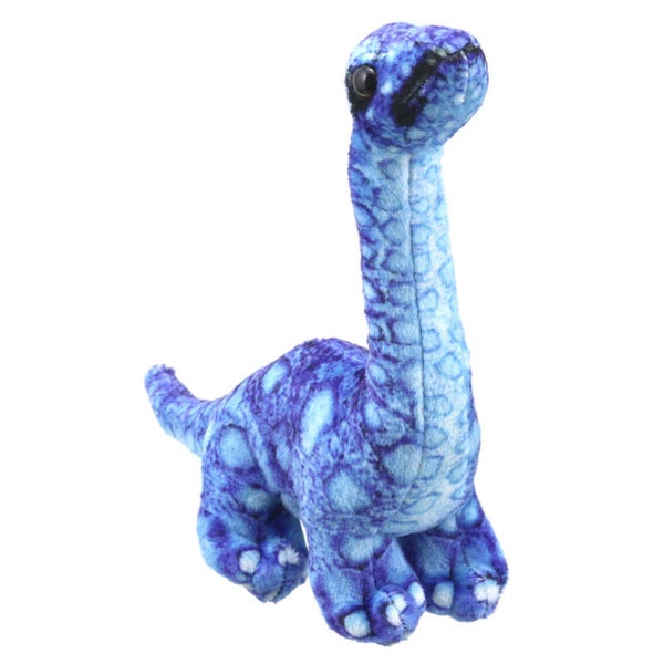 The Puppet Company - Vingerpopje - Brontosaurus (blauw)