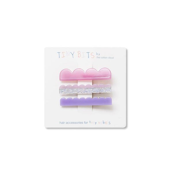 The Cotton cloud - Set van 3 haarclips Waves Cakes
