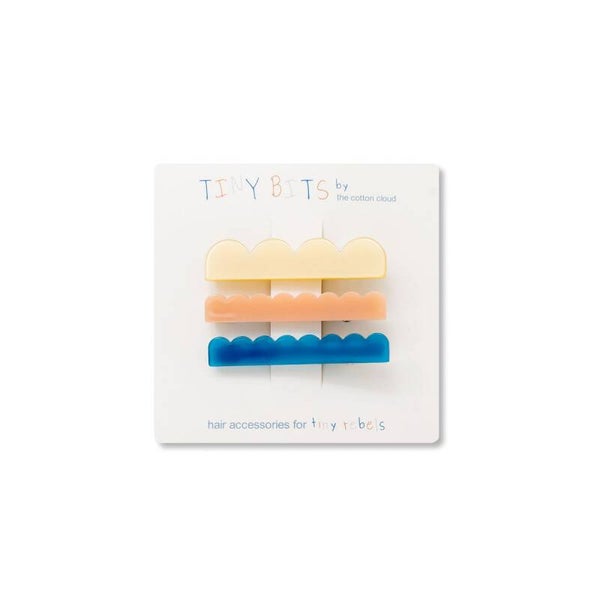 The Cotton cloud - Set van 3 haarclips Waves Retro