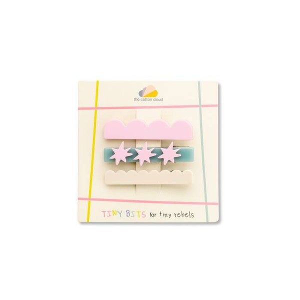 The Cotton cloud - Set van 3 haarclips Sterren