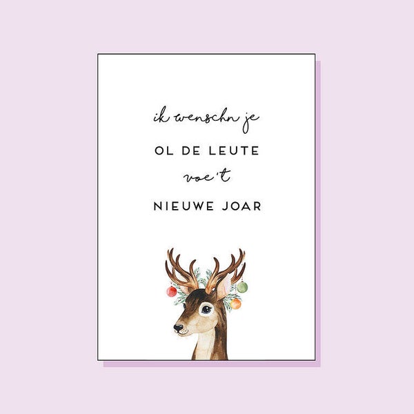 *Kaartje - Ik wenschn je ol de leute voe 't nieuwe joar