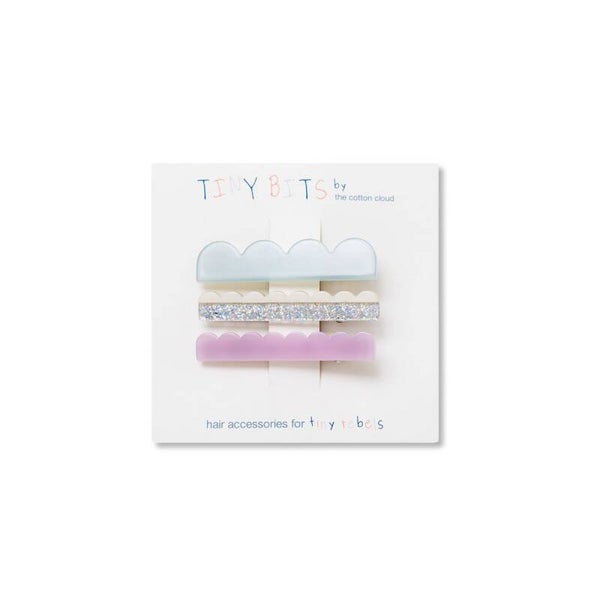 The Cotton cloud - Set van 3 haarclips Waves Candy