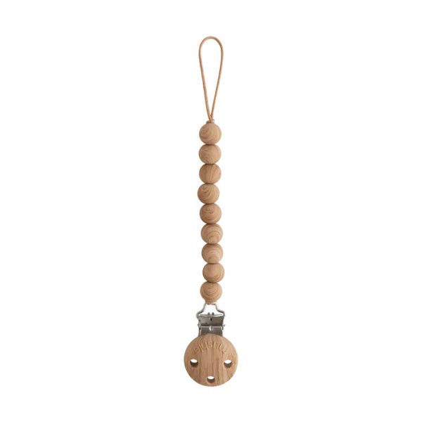 Mushie - Mushie kralen speenhanger Hera - Faux Wood