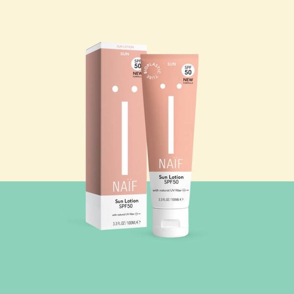 Natuurlijke zonnebrand Lotion Parfumvrij SPF50 - 100ML - Naïf