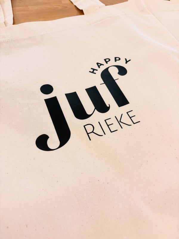 *PRE-ORDER - TOTEBAG - Happy Juf