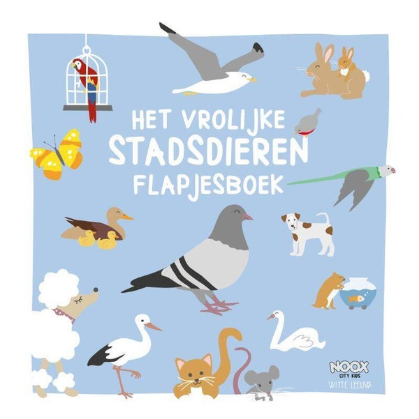 Het vrolijke stadsdieren flapjesboek - Noox City Kids
