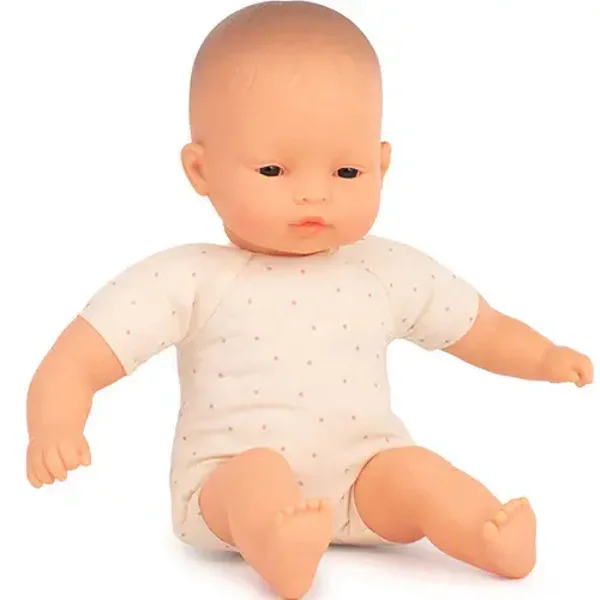 Miniland - Baby pop zacht lijfje 32cm - Aziatisch