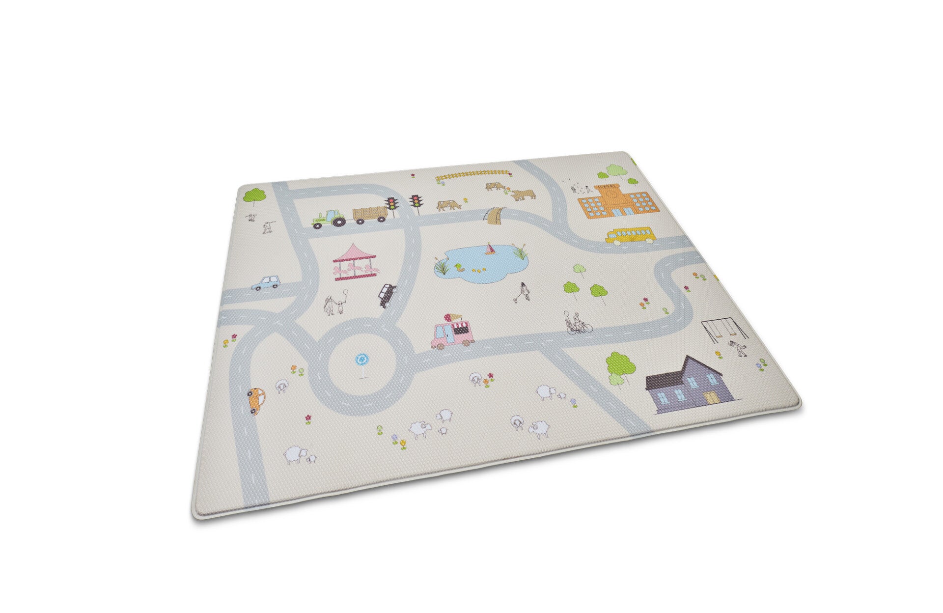 Littlegem Speelmat - All over print Roadmap - 100X140CM