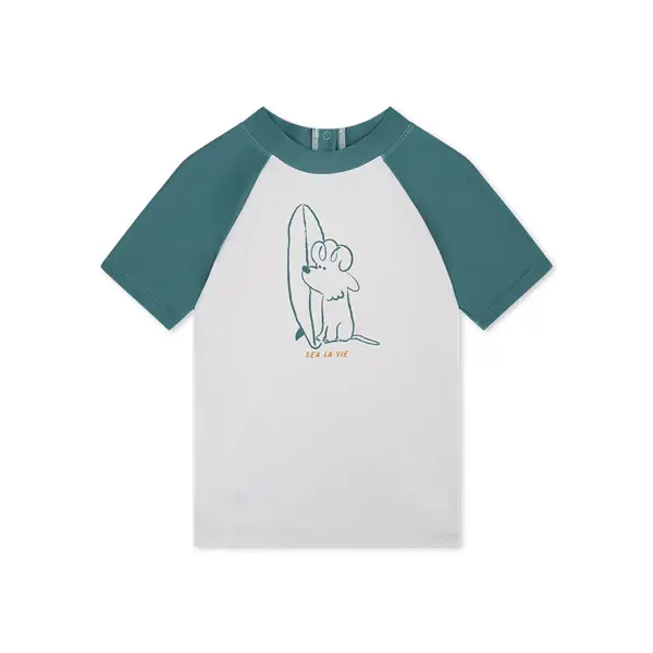 Sunwave Brands - Zwemshirt Met Korte Mouwen - Groen - Surfer