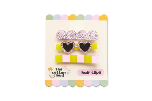 The cotton cloud - Hair Clip Set CLUB SOLEIL