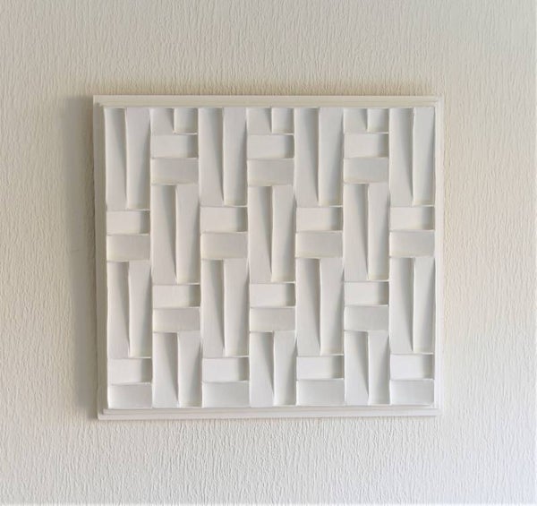 Abstract White Medium 3d painting AJArt