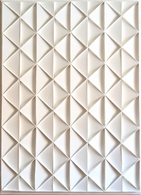 Abstract white 3d painting AJArt  L8