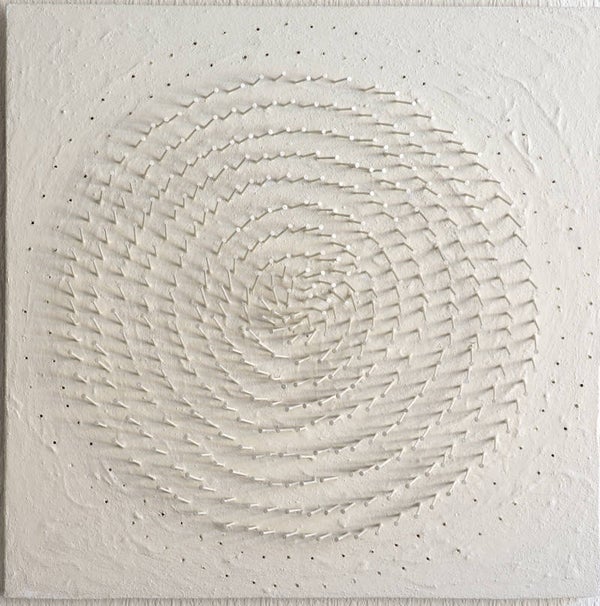 White Nails in a circle AJArt