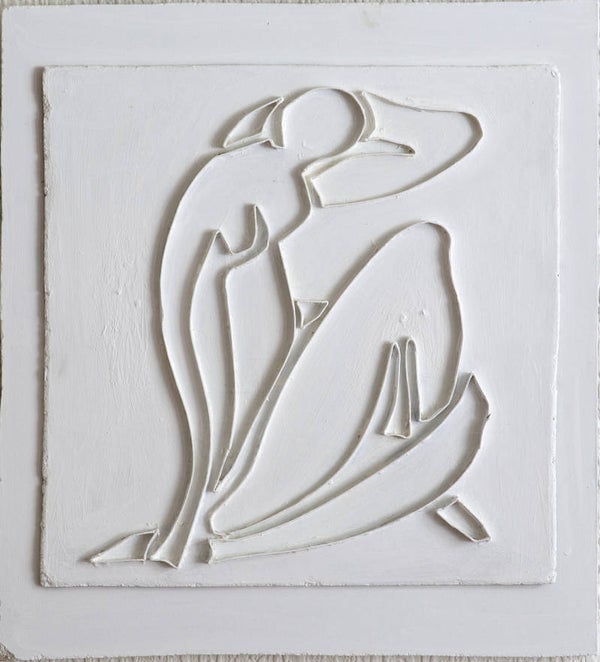 Matisse woman figure white 3d painting AJArt