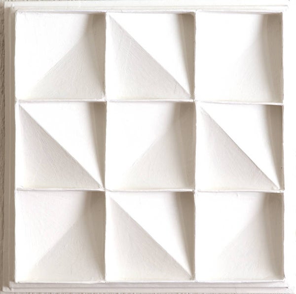 Small abstract white 3d painting nr 1  AJArt