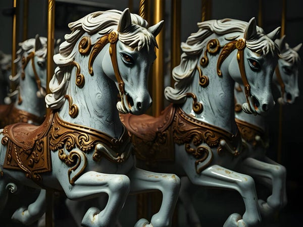 Carousel Horses in Baroque.