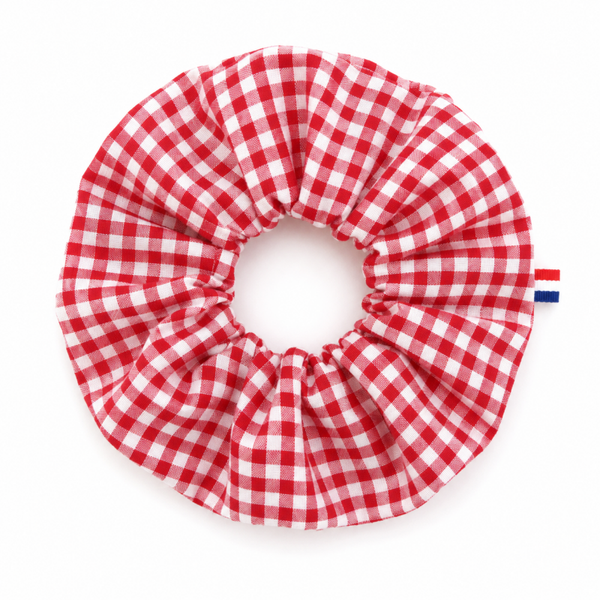Chouchou vichy rouge